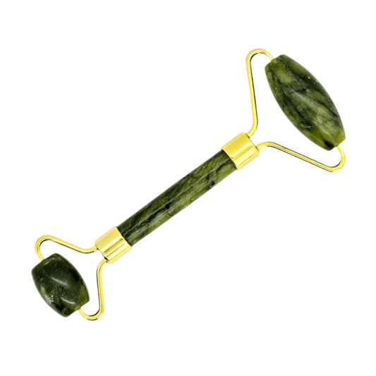 Rouleau de jade double pour massage visage et éclat naturel